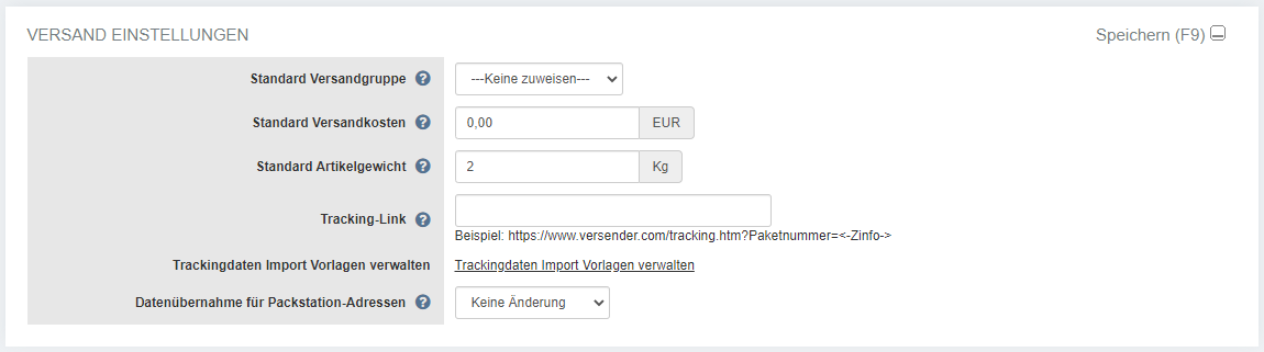 Versandeinstellungen001